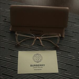 Burberry Women's Translucent Light Brown Optical Glasses